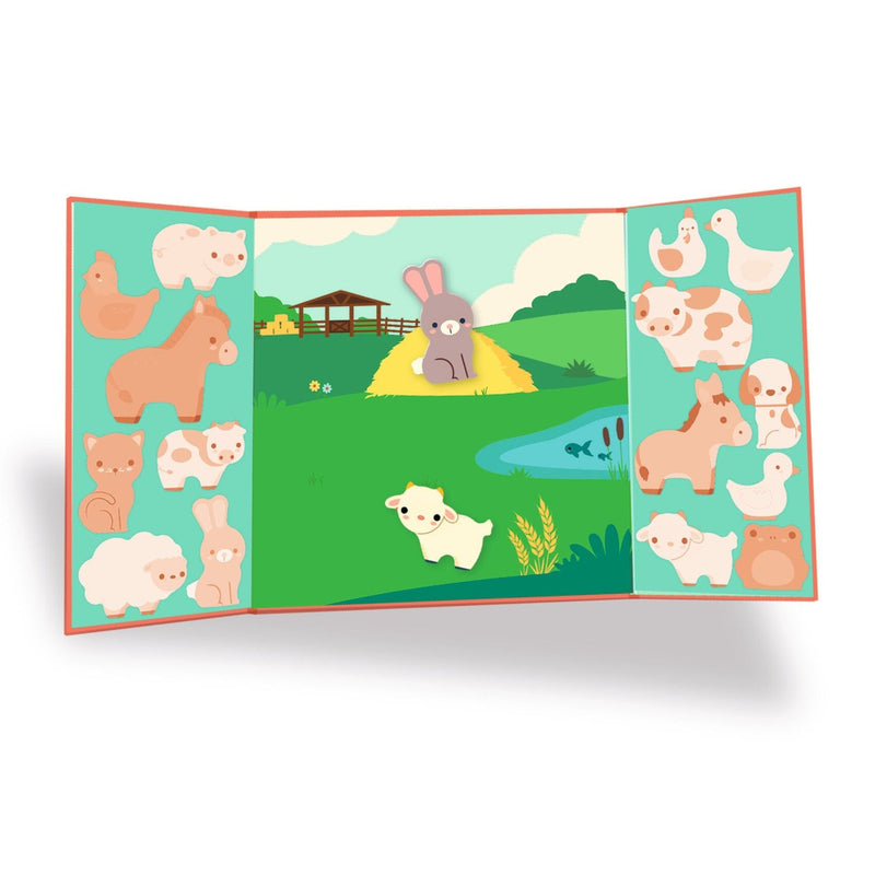 STICKERS ÉPAIS ET REPOSITIONNABLES LES ANIMAUX DE LA FERME - DJECO