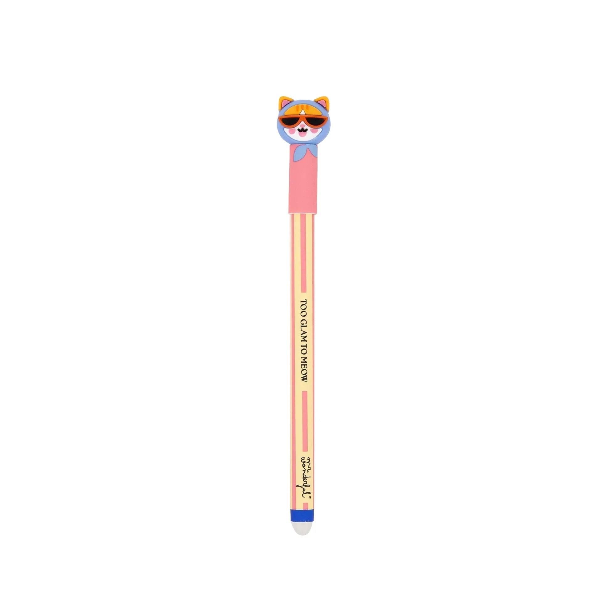 Stylo effaçable Bo-Bo Chat - Too glam to meow - MR. WONDERFUL