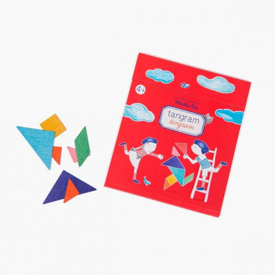 Tangram magnétique Aujourd'hui c'est mercredi - Moulin Roty 713143 3575677131434