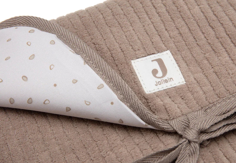 Tapis à Langer nomade Cloudy Rib Milky Coffee - JOLLEIN 096-001-68118 8717329401525