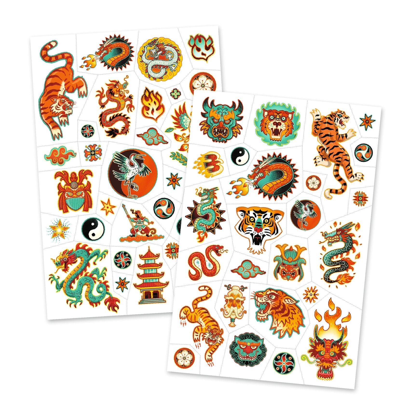 Tatouages éphémères esprit martial - DJECO