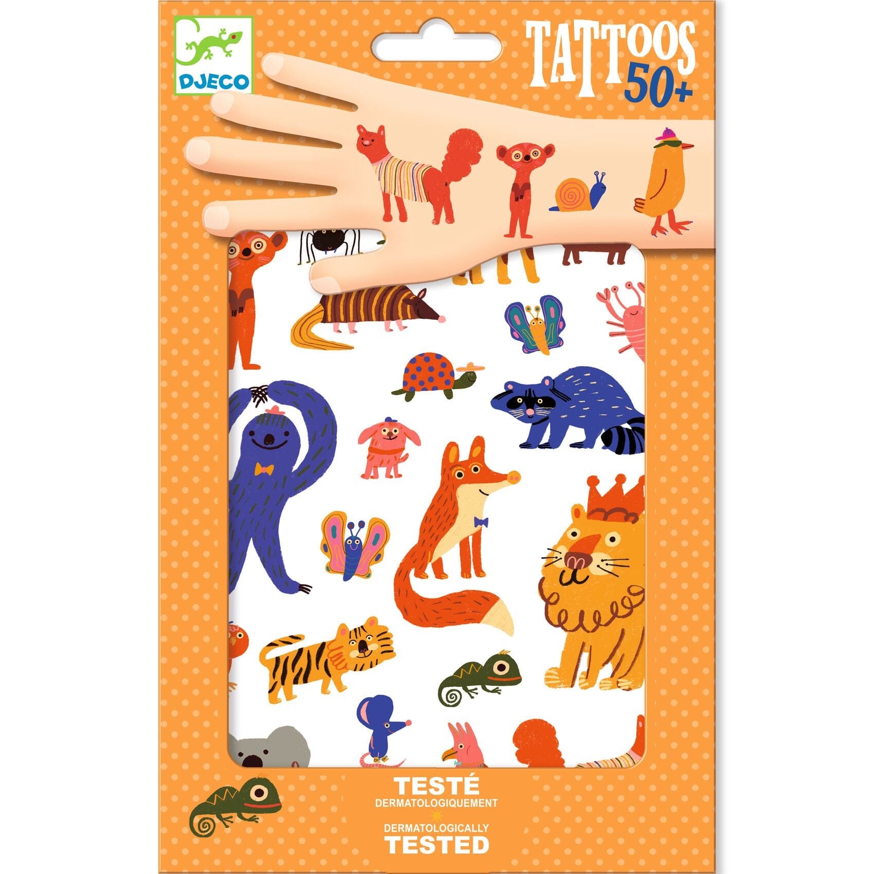 Tatouages éphémères funny animals - DJECO