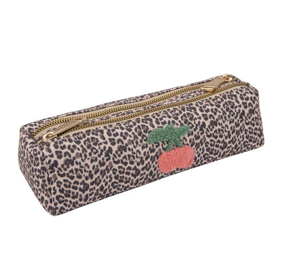 Trousse à stylos double Leopard Cherry - JEUNE PREMIER pb022184 5404032500319