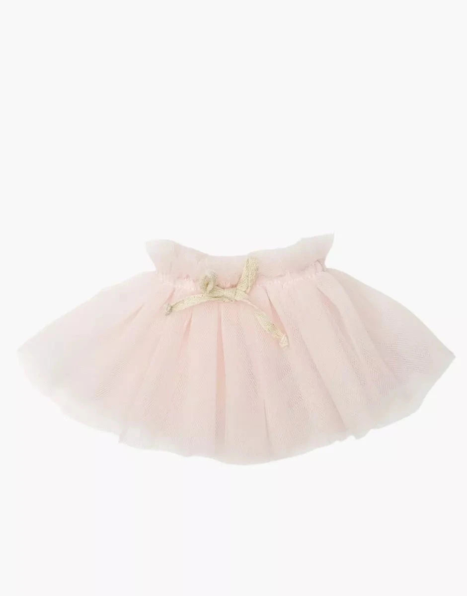 Tutu court Alicia avec nouettes rose pétale - minikane