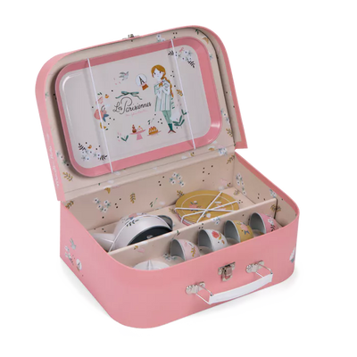 Valise dînette thé métal Les Parisiennes - Moulin Roty 642577 3575676425770