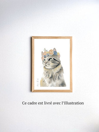 Aquarelle en cadre Jennie Minette - Merlene Fancelli Art minette 1234512356