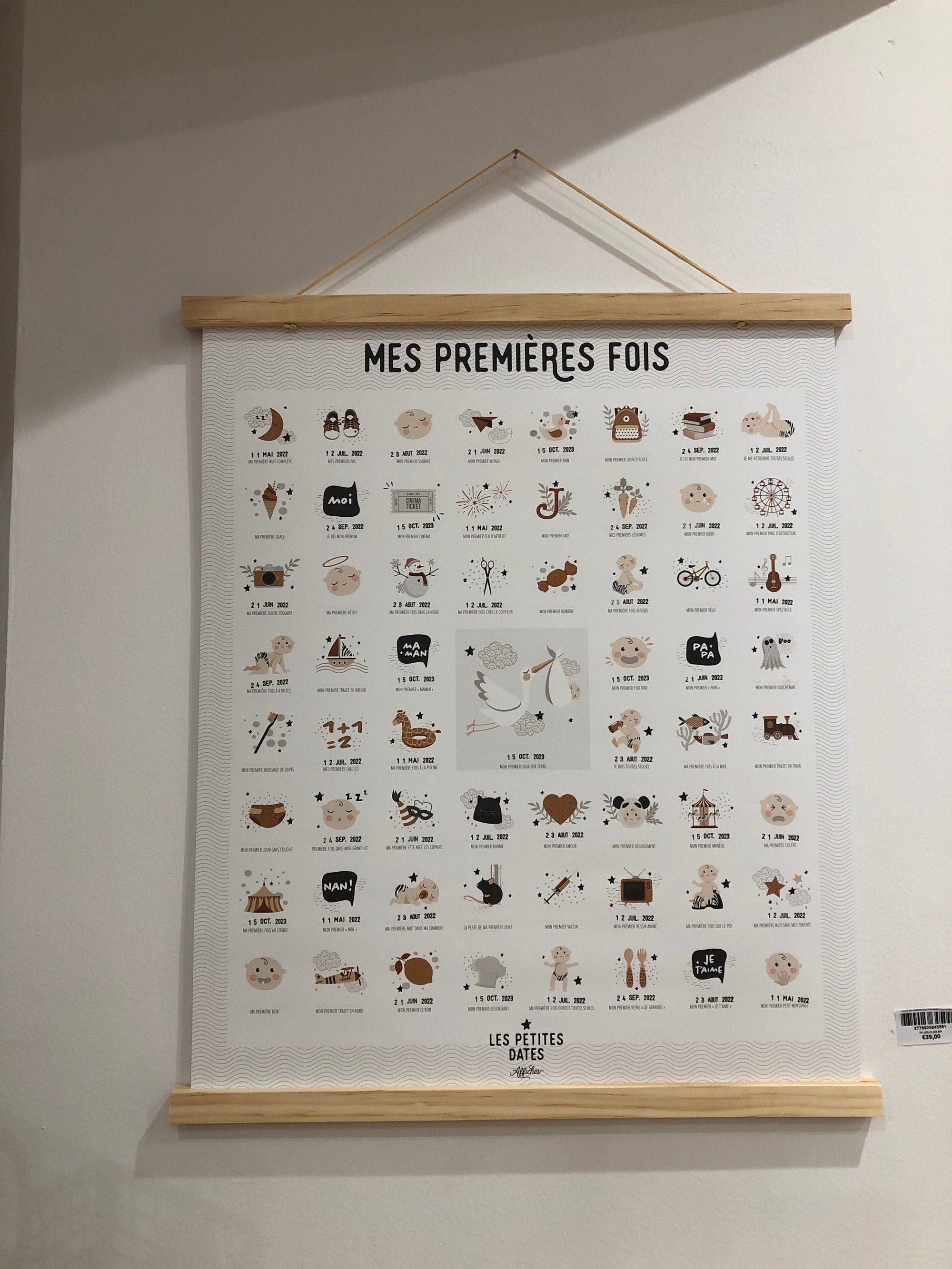 baguettes magnétiques en bois pour affiche 42 cm baguette42 657865940323