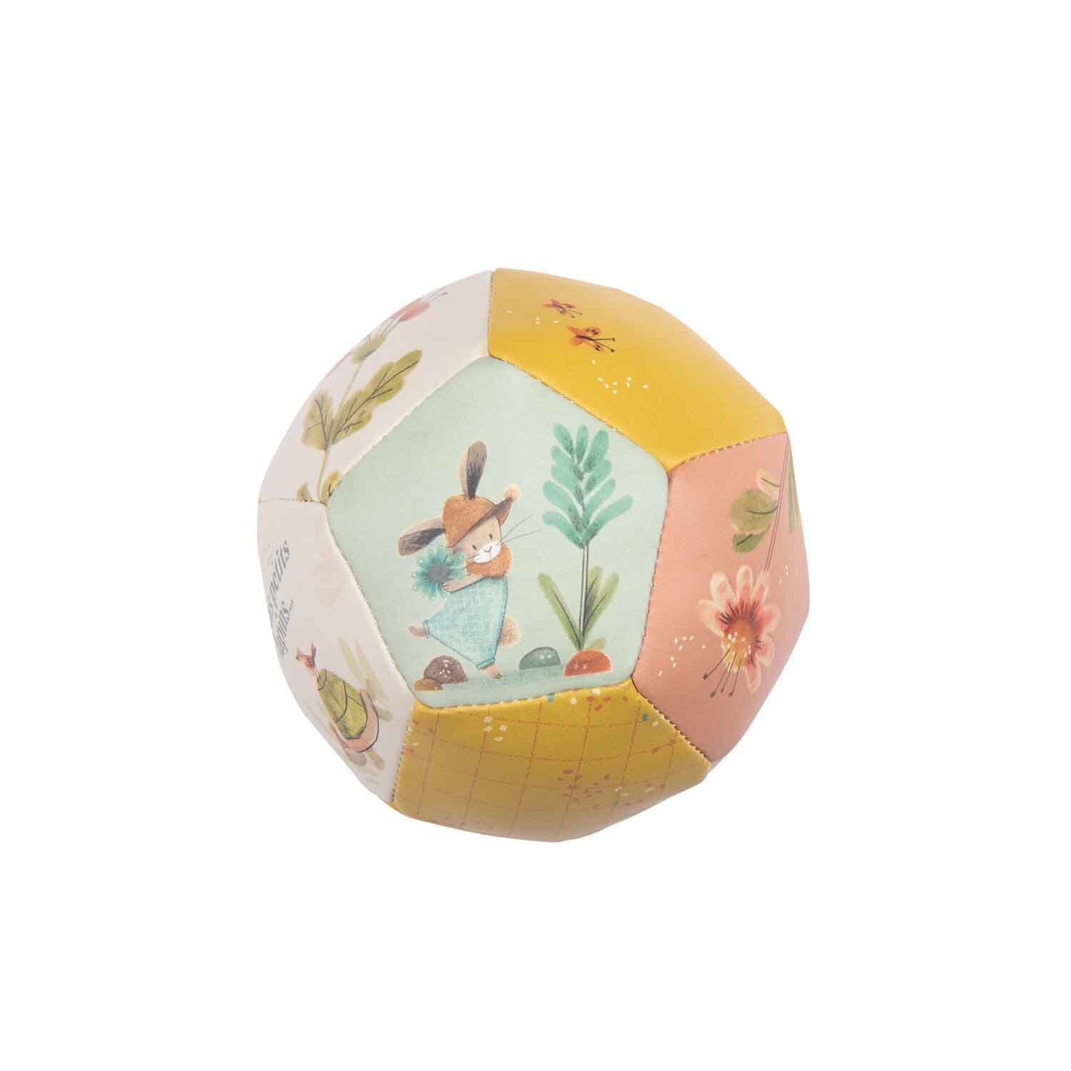 Ballon souple 10 cm Trois petits lapins - Moulin Roty 678510 3575676785102