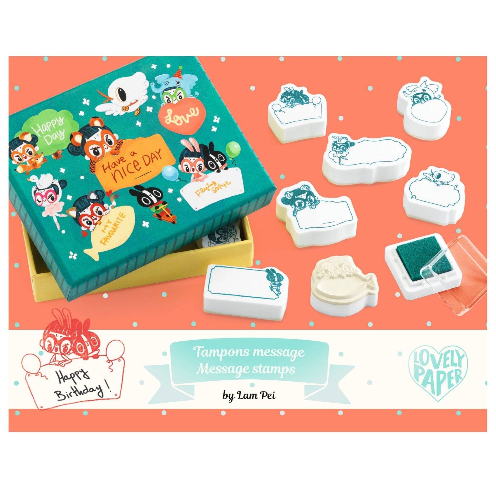 Boîtes de tampons Lam - Djeco DD03626 3070900036260