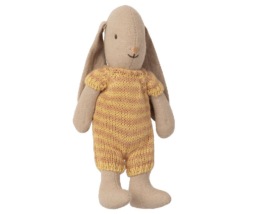 Bunny micro knitted striped suit jaune - MAILEG 16-1022-00 5707304113836