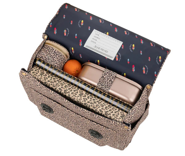 Cartable Midi leopard Cherry - JEUNE PREMIER itd23184 