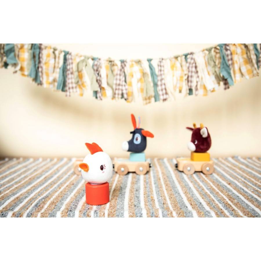 chaine de 3 véhicules ferme - LILLIPUTIENS 83295 5414834832952