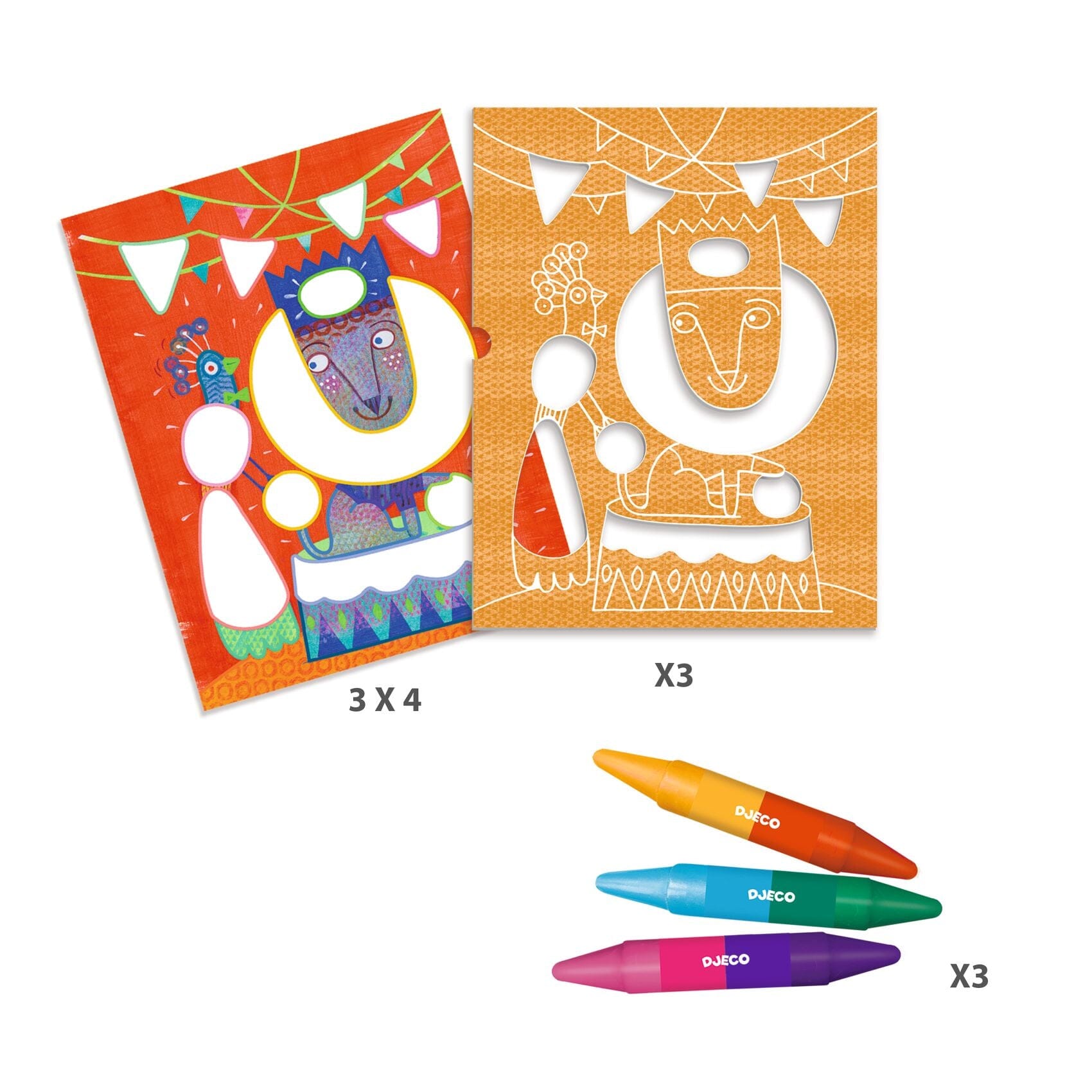 COLORIAGES POUR LES PETITS Funambule et balles - Djeco DJ08989 3070900089891