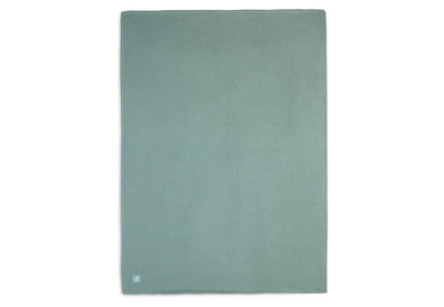 Couverture 100x150 cm Basic Knit Forest Green/Fleece - JOLLEIN 517-511-65219 8717329366084
