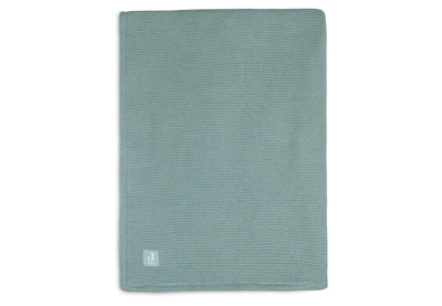 Couverture 100x150 cm Basic Knit Forest Green/Fleece - JOLLEIN 517-511-65219 8717329366084