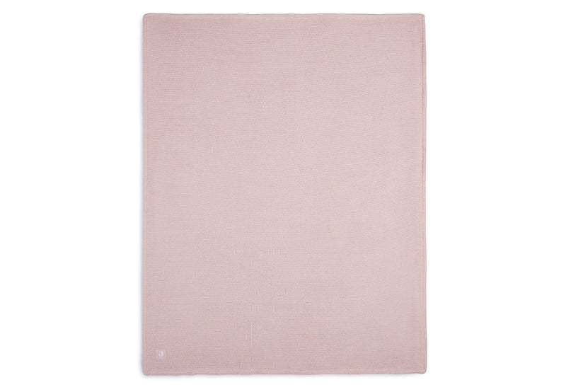 Couverture 100x150 cm Basic Knit pale pink/Fleece - JOLLEIN 517-522-65310 8717329366152