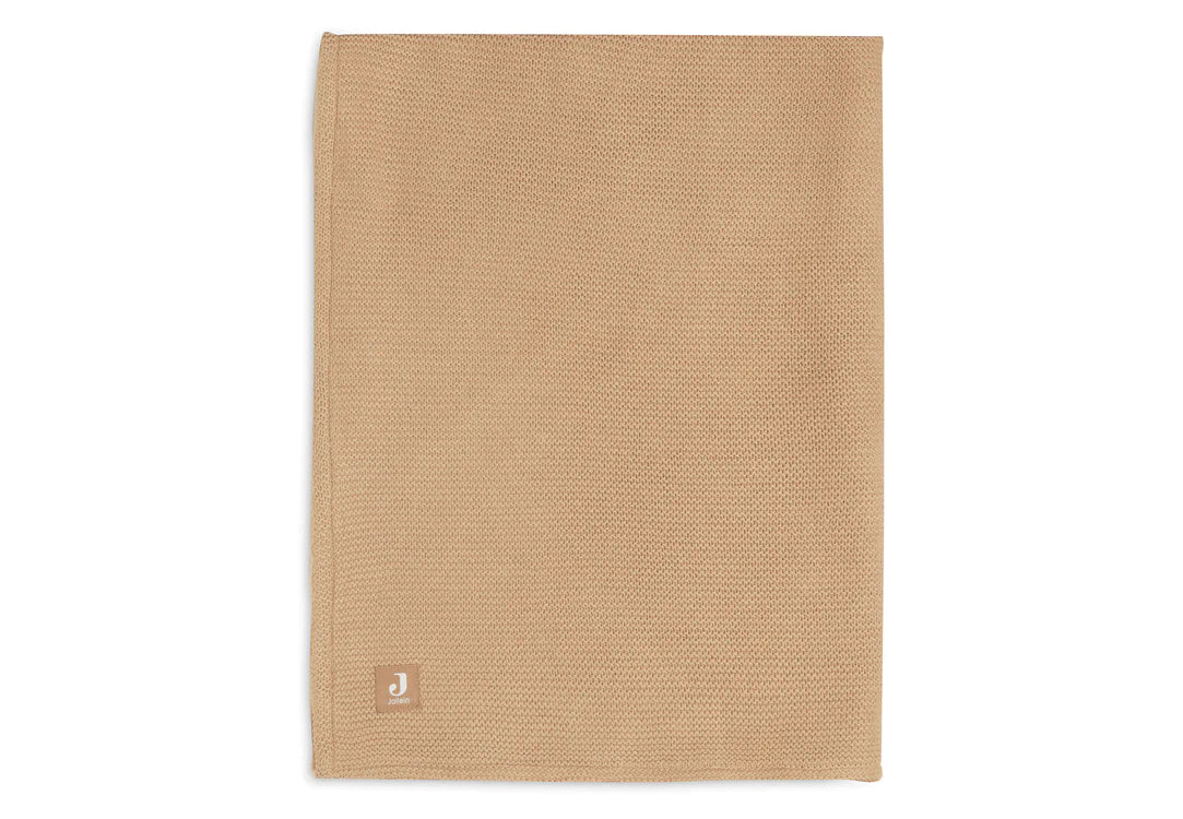 Couverture Berceau 75x100cm Basic Knit biscuit/Fleece - JOLLEIN 517-511-66072 8717329368088