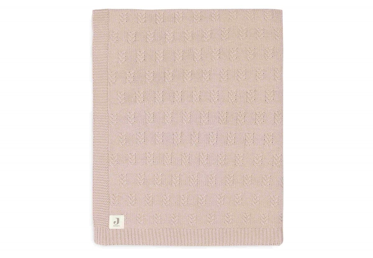 Couverture Berceau 75x100cm Grain knit Wild Rose- JOLLEIN 516-511-67065 8717329377615
