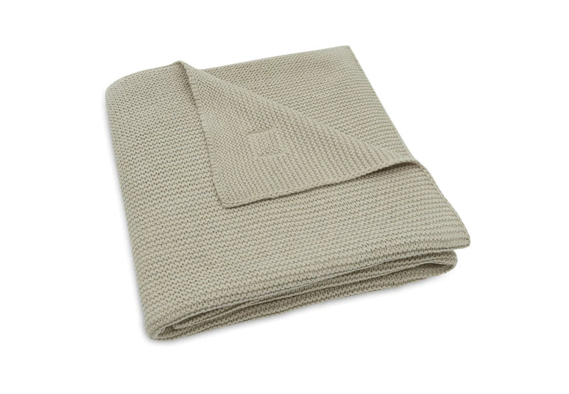 Couverture berceau basic knit olive green JOLLEIN 516-511-67053 8717329377318