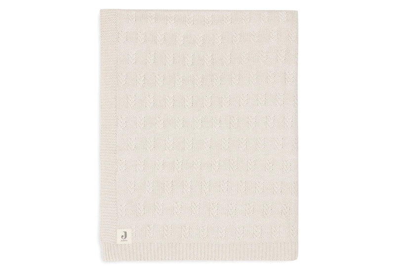 Couverture berceau grain knit 75X100 oatmeal- JOLLEIN 516-511-67047 8717329377622