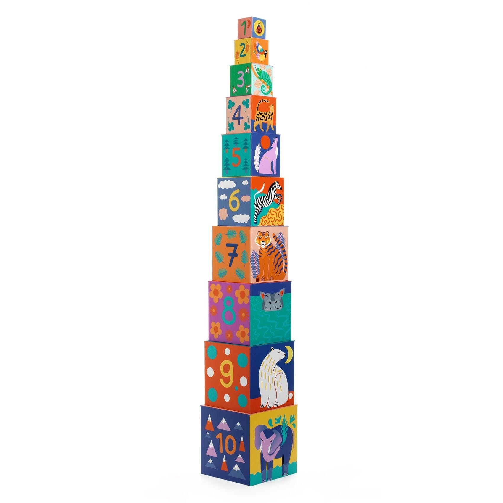 Cubes premier animaux sauvages - DJECO dj08511 3070900085114