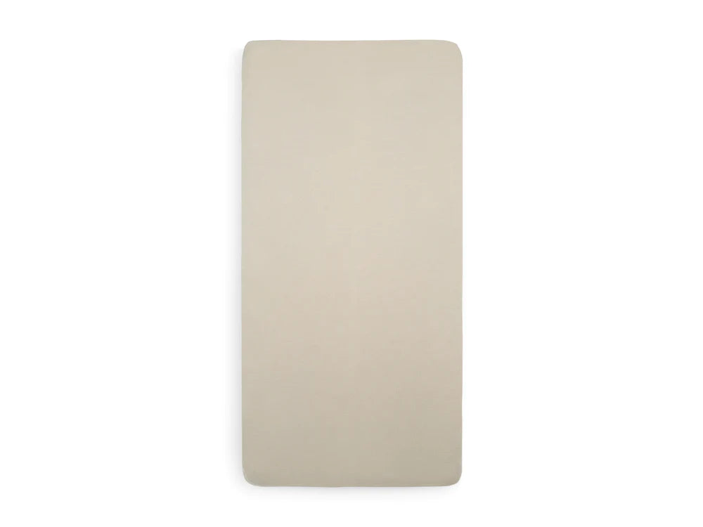 Drap housse 60x120 cotton jersey nougat - Jollein 511-507-00093 8717329359093