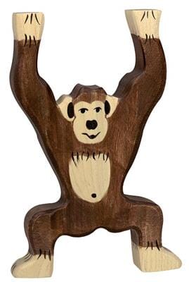 Figurine en bois Chimpanzé, debout - HOLZTIGER 80169 4013594801690
