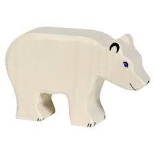 Figurine en bois Ours Polaire - HOLZTIGER 80207 4013594802079