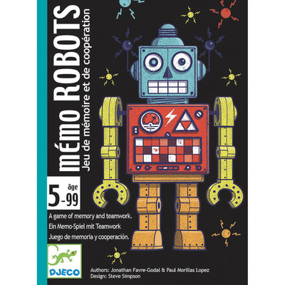 Jeu de cartes Mémo Robots - DJECO DJ05097 3070900050976