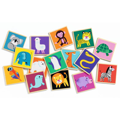 jeu educatief memo en bois - DJECO dj01624 3070900016248