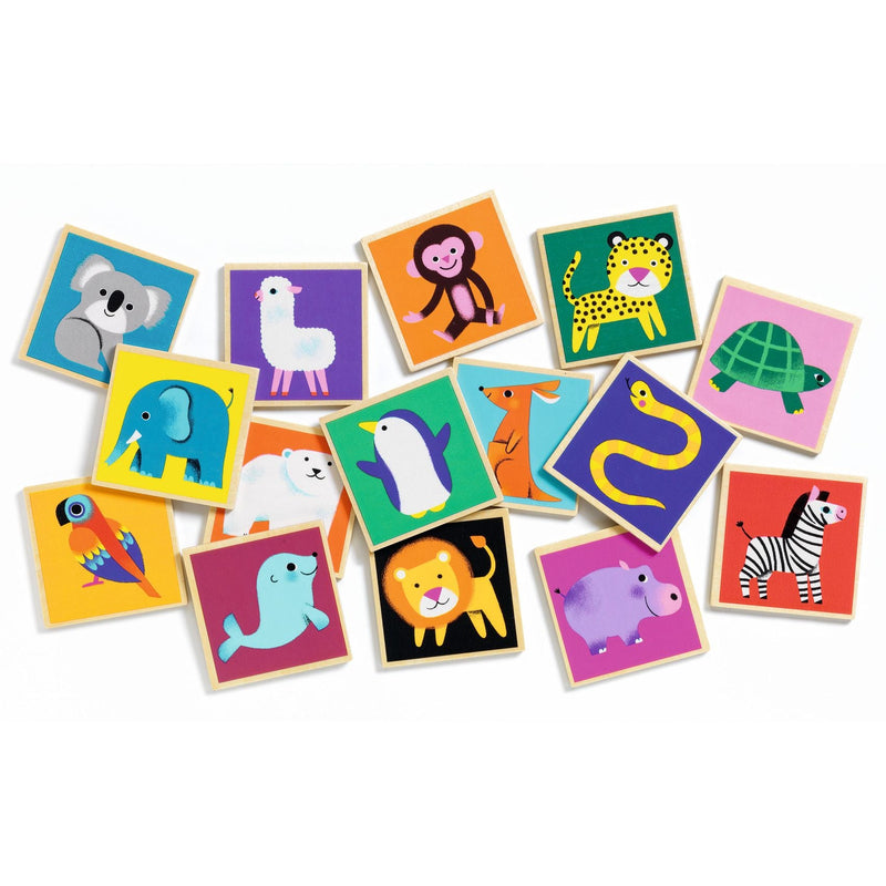 jeu educatief memo en bois - DJECO dj01624 3070900016248