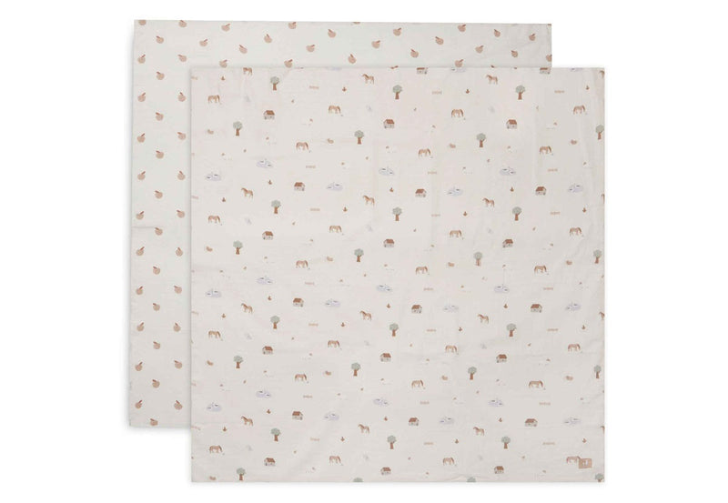 Lange gaze de coton large 115x115cm ferm (2p) - JOLLEIN 535-852-66079 8717329368415