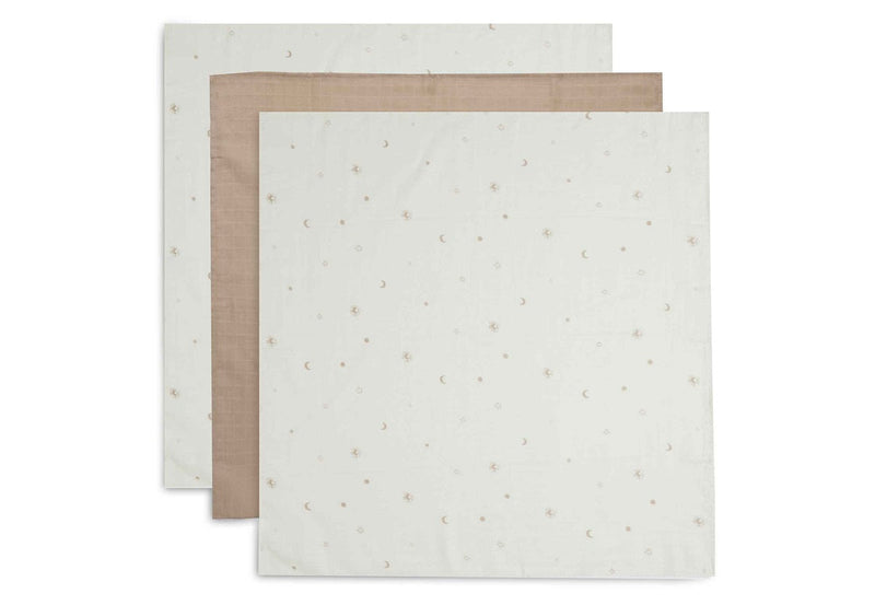 Lange Muslin 70x70cm stargaze biscuit (3pack) - JOLLEIN 535-851-66090 8717329369177