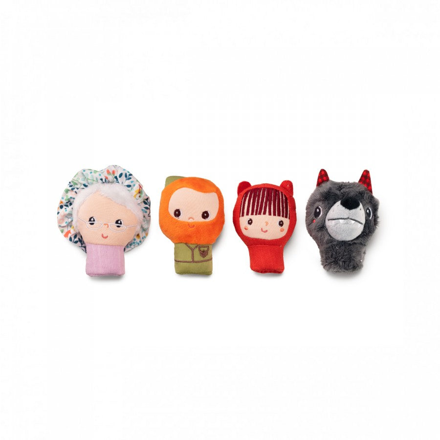 Marionnettes à doigts Chaperon rouge (x4) - LILLIPUTIENS 83405 5414834834055