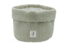 Panier de rangement Grain knit olive green - jollein 580-001-67049 8717329377660