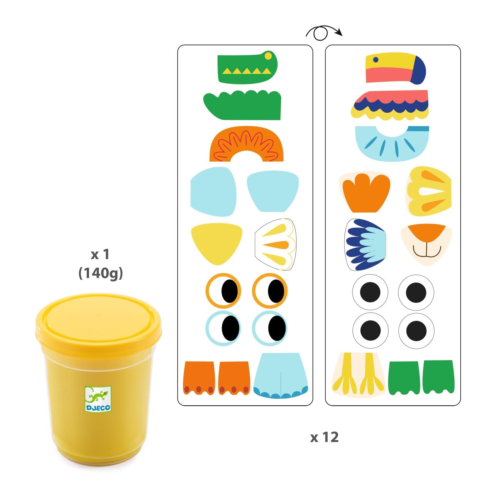 pâte à modeler mapatanimaux- Djeco DJ09030 3070900090309