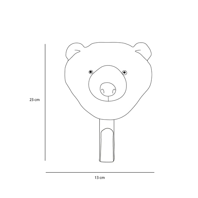 Patère ours brun - Wild & Soft WS5061