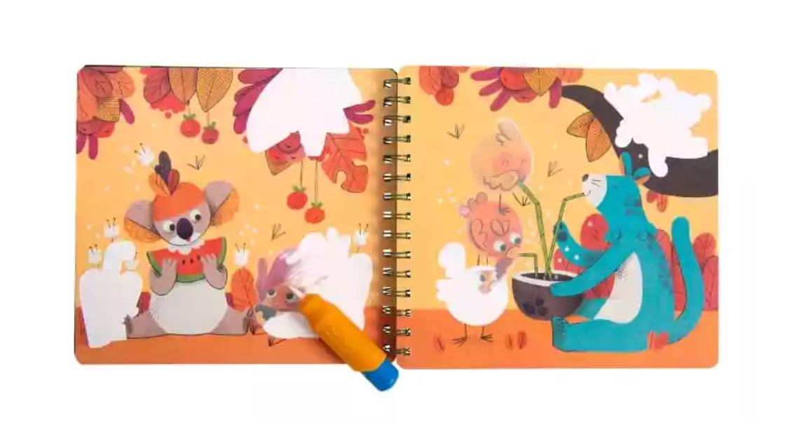 Peinture pinceau magique dans la jungle - Moulin Roty 668601 3575676686010