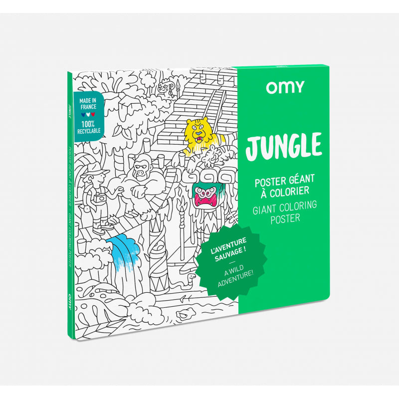 Poster géant à colorier Jungle - Omy POS30
