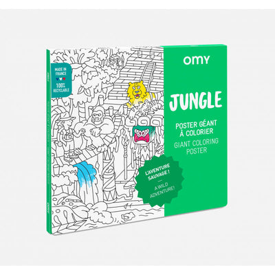 Poster géant à colorier Jungle - Omy POS30