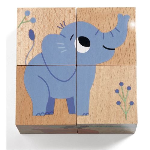 puzzle 4 cube wild & co - DJECO DJ01904 3070900019041