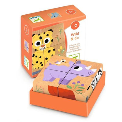 puzzle 4 cube wild & co - DJECO DJ01904 3070900019041
