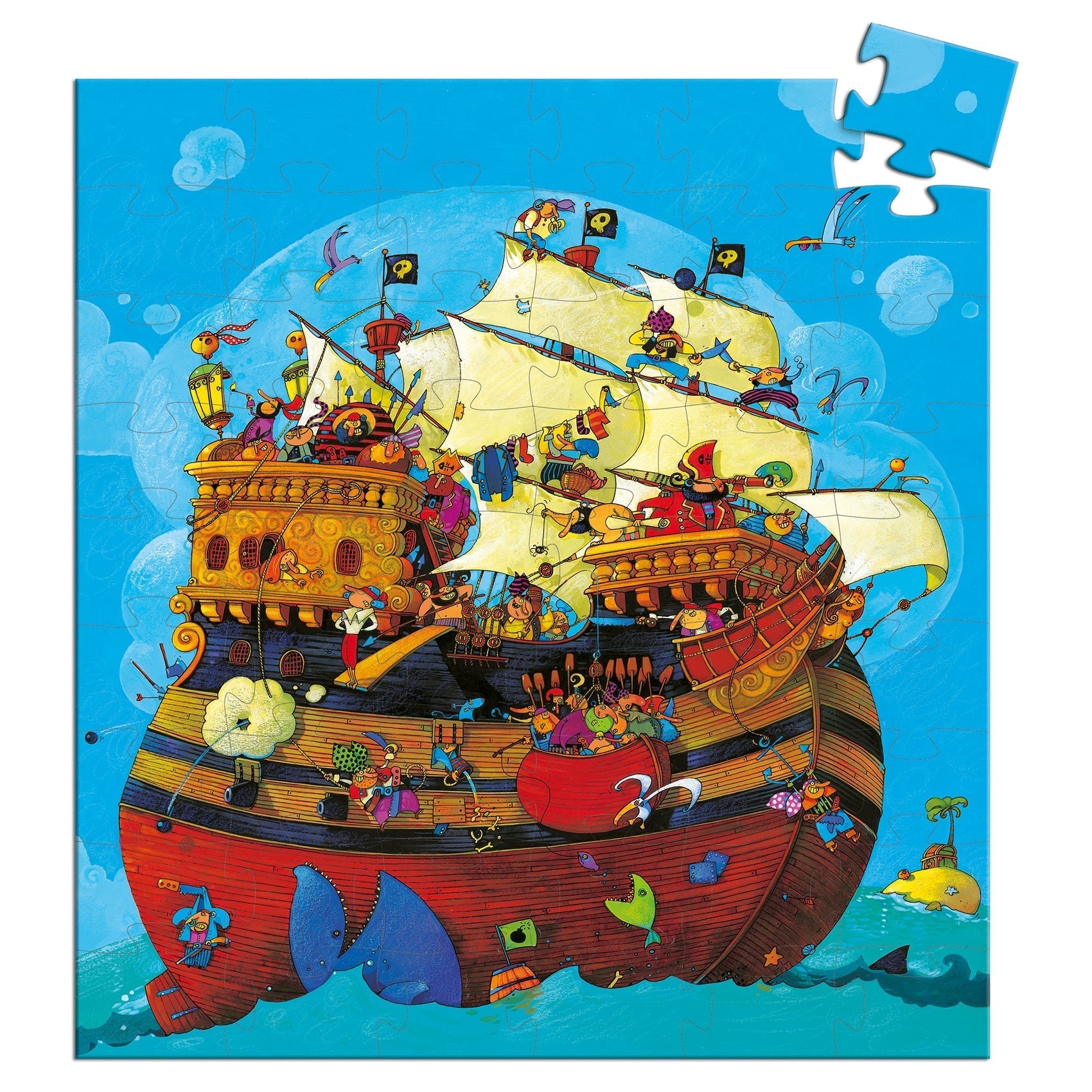 Puzzle Bateau de Barberousse - DJECO DJ07241 3070900072411
