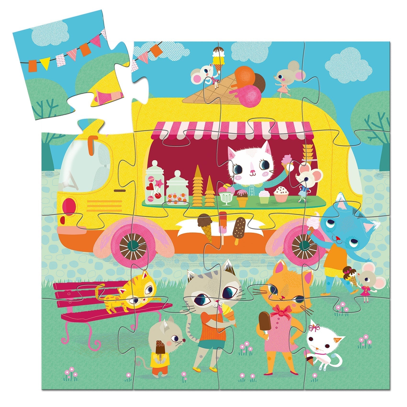 Puzzle Le Glacier - DJECO DJ07264 3070900072640