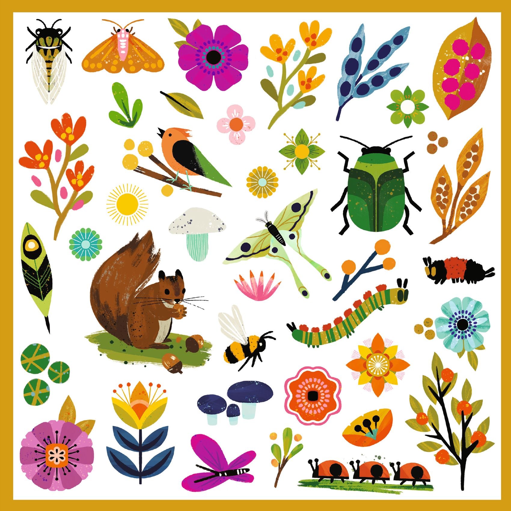 Stickers Jardin - Djeco DJ09272 3070900092723