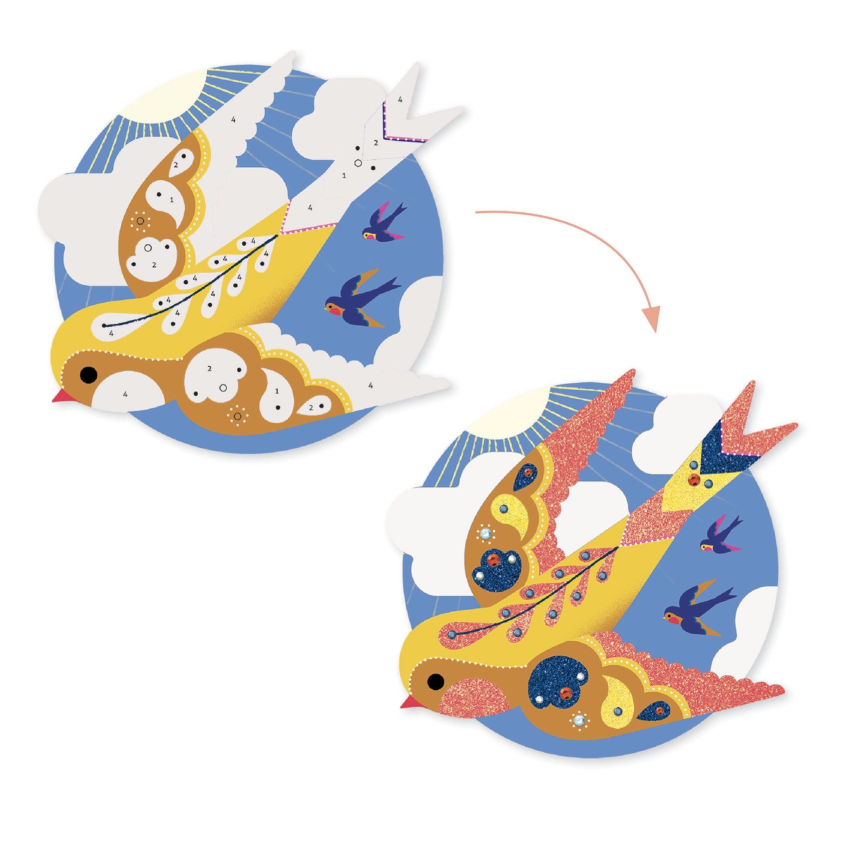 tableaux paillettes Paradisio - DJECO dj09522 3070900095229