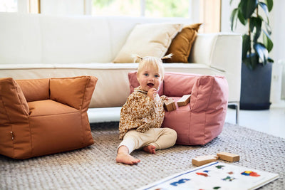 Fauteuil Pouf Enfant Mellow Pink - JOLLEIN