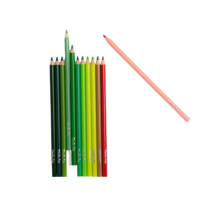 12 crayons de couleur + cartes Le Botaniste - MOULIN ROTY 712615 3575677126157