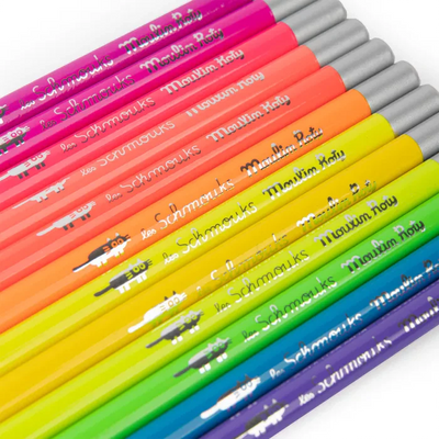 12 crayons de couleur néon Moulin Roty 716608 3575677166085