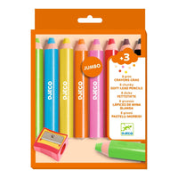 12 GROS CRAYONS GRAS - Djeco